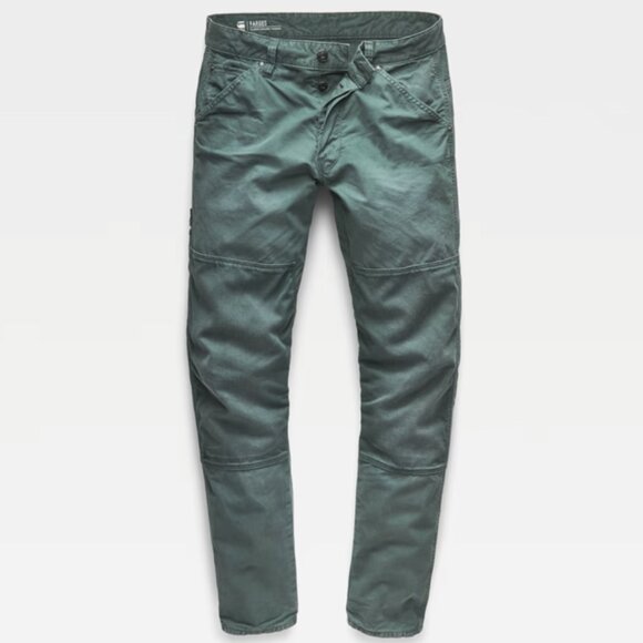 G-Star Raw Men's Straight Tapered Faeros Pants Green/Balsam W33xL32 - Picture 4 of 11
